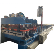 Dual purpose roof sheet trapezoid glazed tiles machine